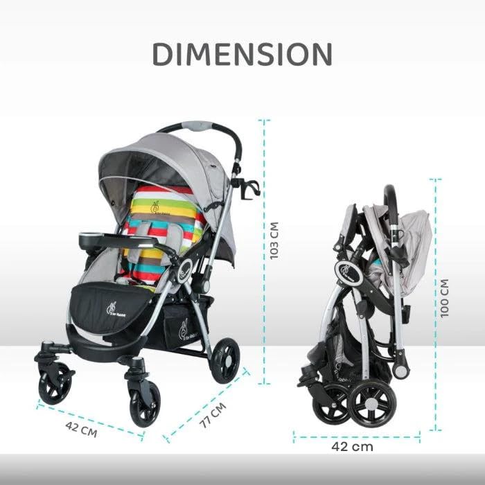 Rainbow R for Rabbit stroller for kids – colorful baby stroller available at www.usmile.toys